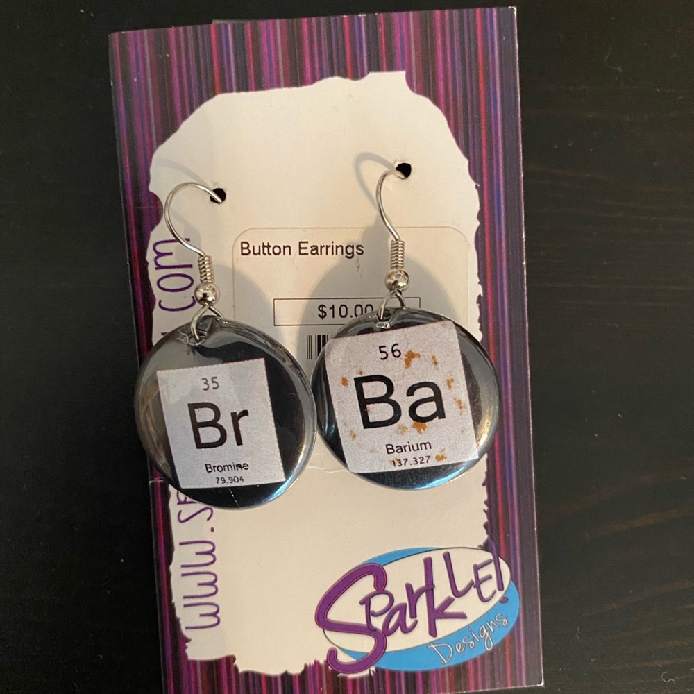 Breaking Bad button earrings! Rare!